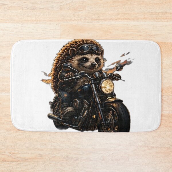 Item preview, Biker Hedgehog Road Warrior designed and sold by DailyDoodlesBySumbul.