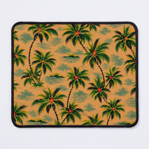 Item preview, Vintage Tropical Palm Paradise Hawaiian Retro Fabric Pattern Design designed and sold by Retroaugogo.