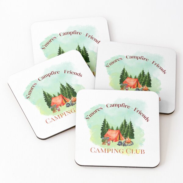 Item preview, S'mores Campfire Friends Camping Club designed and sold by HoppingCreation.