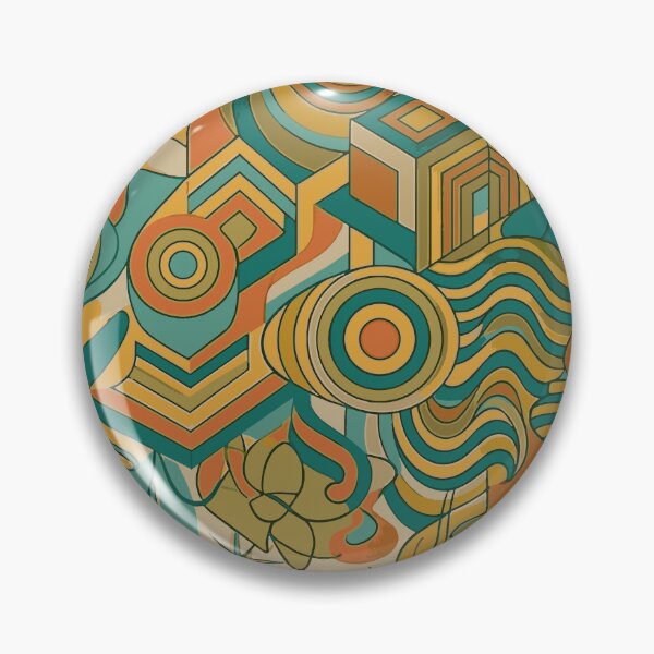 Item preview, Retro Mid Century Modern Geometric Abstract Art Pattern designed and sold by Far Out Goods.
