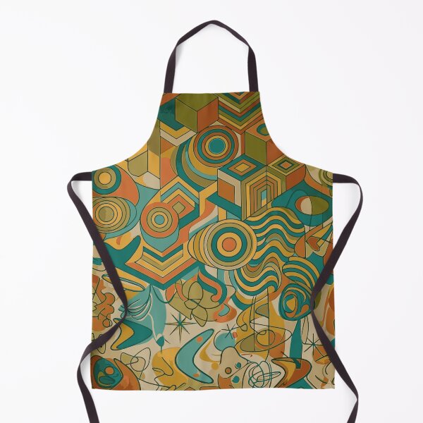 Item preview, Retro Mid Century Modern Geometric Abstract Art Pattern designed and sold by Far Out Goods.