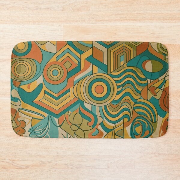 Item preview, Retro Mid Century Modern Geometric Abstract Art Pattern designed and sold by Far Out Goods.
