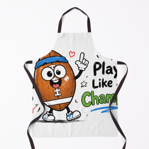 Item preview, Play Like a Champ Football Cartoon | Cute American Football Motivation | Sports Lover Gift designed and sold by FeelFreeStore.