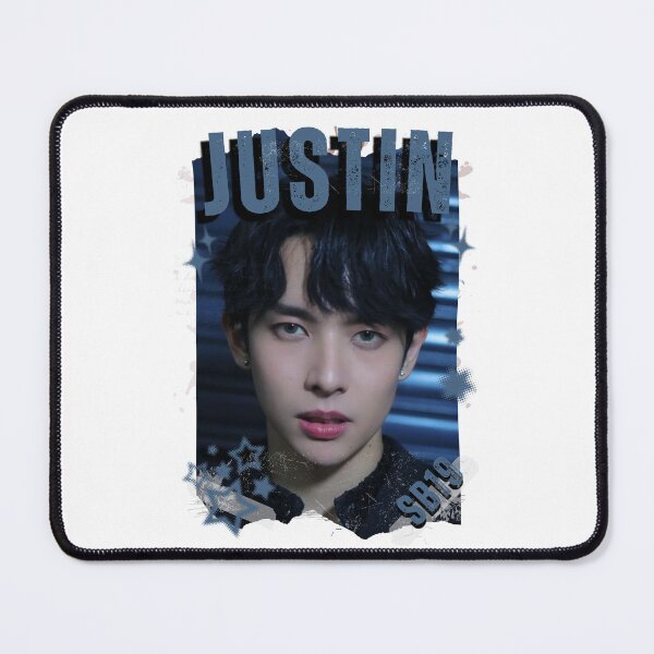 Item preview, SB19 Justin Kings of P-pop Filipino in Monochrome Black and White Collage Art Design designed and sold by HELL0WBELLO.