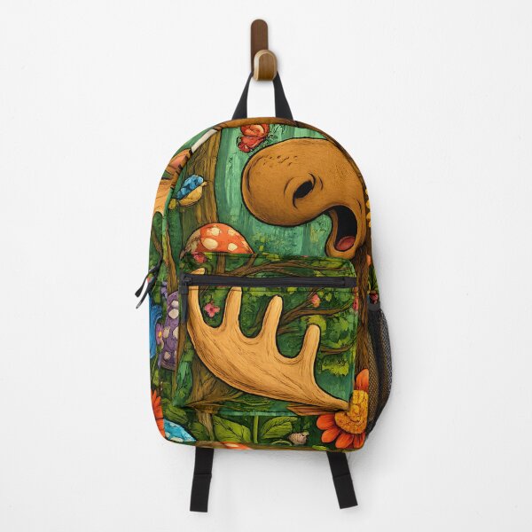 Item preview, Surprised Forest Moose | Funny Woodland Nature Art designed and sold by Clothes With Smiling Animals Walt Gral.