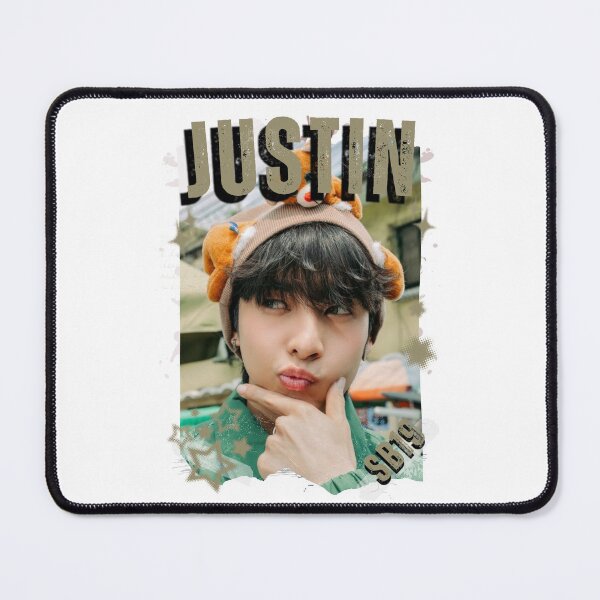 Item preview, SB19 Justin Kings of P-pop Filipino in Monochrome Black and White Collage Art Design designed and sold by HELL0WBELLO.