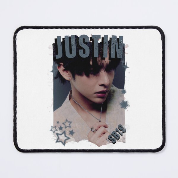 Item preview, SB19 Justin Kings of P-pop Filipino in Monochrome Black and White Collage Art Design designed and sold by HELL0WBELLO.