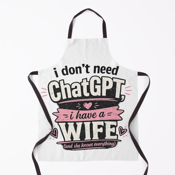 Item preview, I Don't Need ChatGPT, I Have A Wife And She Knows Everything Shirt | Funny Husband Wife AI Humor Graphic Tee | Sarcastic Marriage Quote Design designed and sold by littlestore.