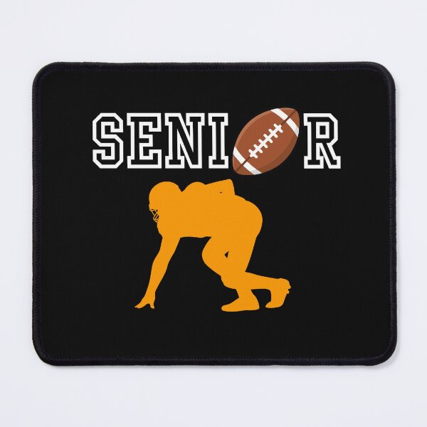 Item preview, Senior Football Player with Orange Silhouette designed and sold by JaymeOctober.