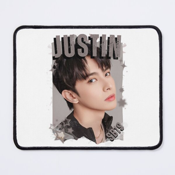 Item preview, SB19 Justin Kings of P-pop Filipino in Monochrome Black and White Collage Art Design designed and sold by HELL0WBELLO.