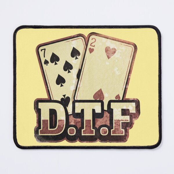 Item preview, Texas Hold Em Playing Cards With DTF Bold Letters designed and sold by ThreadRiotTees.