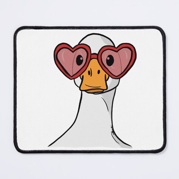Item preview, Sweetheart Goose | Goose in Red Heart Glasses designed and sold by Cosmic-Meadows.