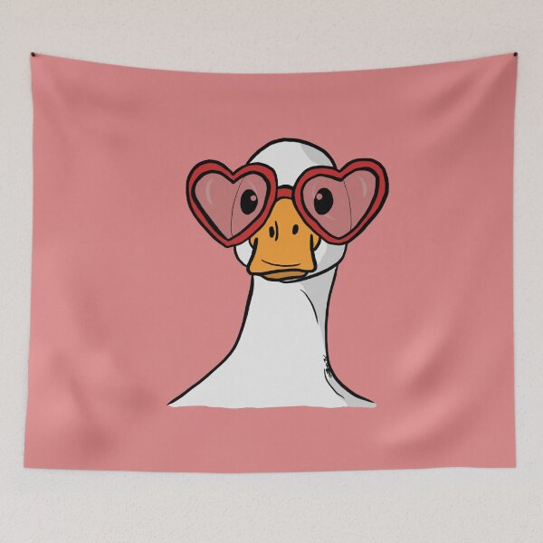 Item preview, Sweetheart Goose | Goose in Red Heart Glasses designed and sold by Cosmic-Meadows.