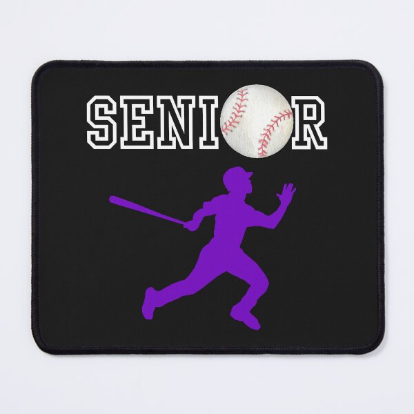 Item preview, Senior Baseball Player with Purple Batting Silhouette designed and sold by JaymeOctober.