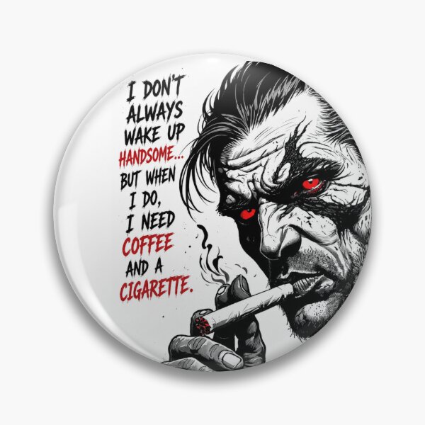 Item preview, Coffee and Cigarette Morning Mood | Gritty Red Eye Graphic Art designed and sold by LONE SPIRIT CO..