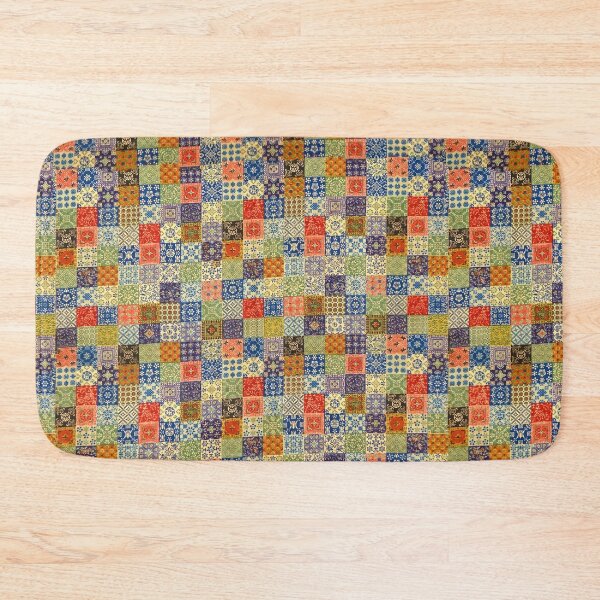 Item preview, Enhanced Suzhou Vibrant Antique Patchwork Geometric Print designed and sold by Patterns 1920.