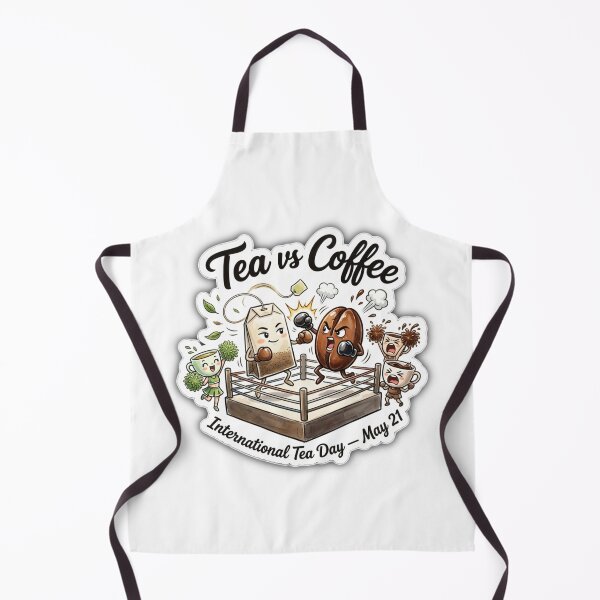 Artikelvorschau, Boxkampf zwischen Tee und Kaffee – Aufkleber zum Internationalen Tag des Tees entworfen und verkauft von SNC3421.