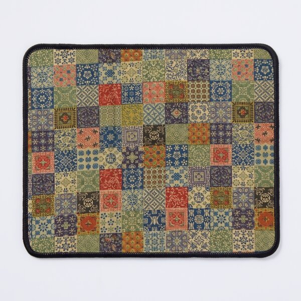 Item preview, Suzhou Vibrant Antique Patchwork Geometric Print designed and sold by Patterns 1920.