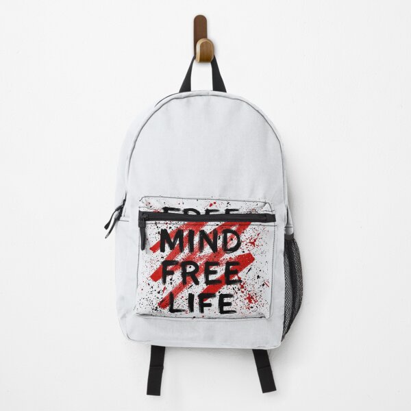 Item preview, Free Mind Free Life - Bold Grunge Paint Splatter Typography Design designed and sold by GoGreenlove.