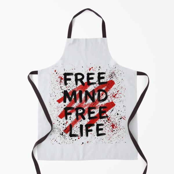 Item preview, Free Mind Free Life - Bold Grunge Paint Splatter Typography Design designed and sold by GoGreenlove.