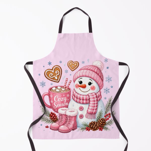 Item preview, Pink Cozy Season Snowman Winter Mug Design designed and sold by Ioanna-Studio.