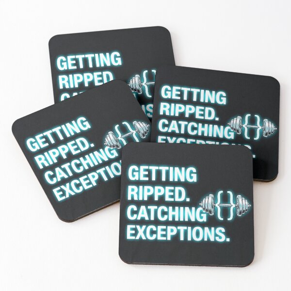 Artikelvorschau, Ripped Catching Exceptions Coding Fitness entworfen und verkauft von BoluCreative.