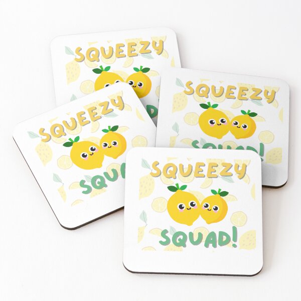 Item preview, Lemon squeezy squad with two cute lemons designed and sold by ShipDrop.