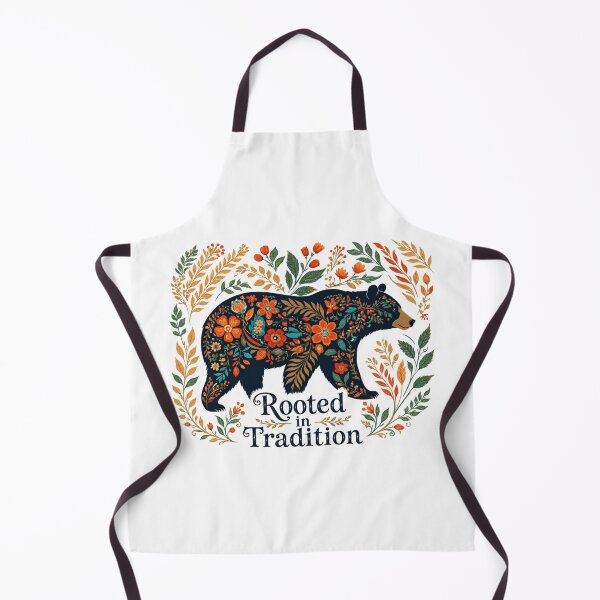 Item preview, Floral Bear – Botanical Folk Art Animal | Boho Nature Inspired Bear Design designed and sold by LONE SPIRIT CO..