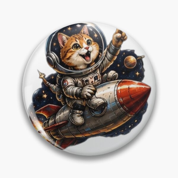 Item preview, Space Explorer Rocket Cat designed and sold by DailyDoodlesBySumbul.
