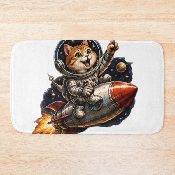 Item preview, Space Explorer Rocket Cat designed and sold by DailyDoodlesBySumbul.