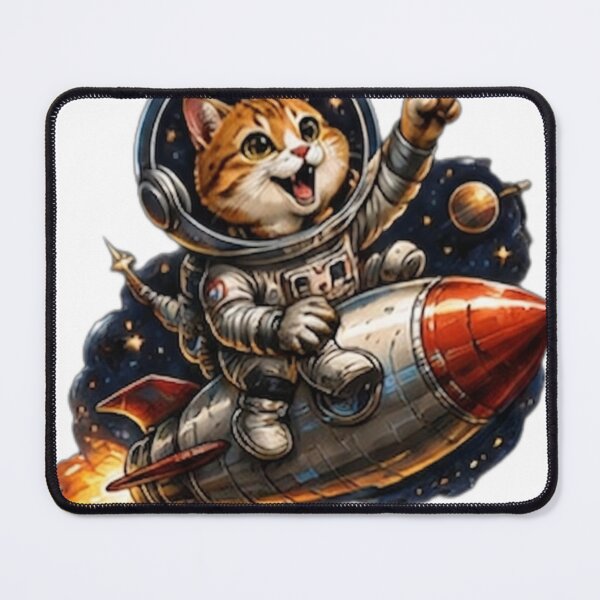 Item preview, Space Explorer Rocket Cat designed and sold by DailyDoodlesBySumbul.