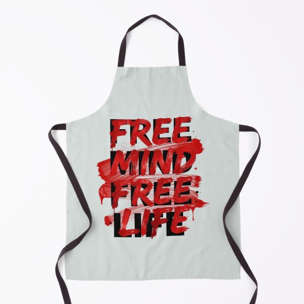 Item preview, Free Mind Free Life - Grunge Brush Stroke Street Art Typography designed and sold by GoGreenlove.