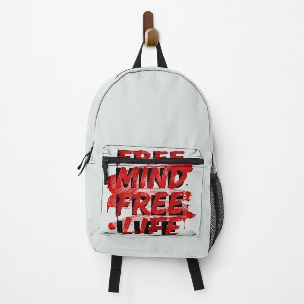 Item preview, Free Mind Free Life - Grunge Brush Stroke Street Art Typography designed and sold by GoGreenlove.