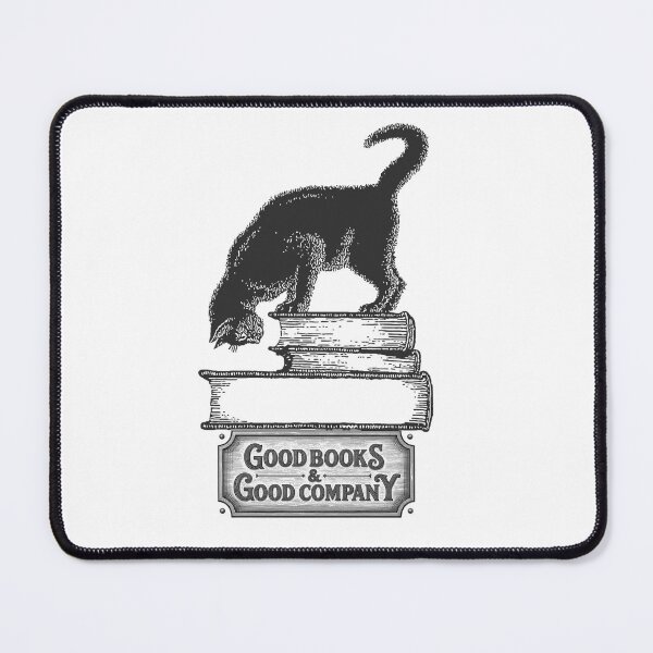 Item preview, Good Books & Good Company Cat designed and sold by hb-official.
