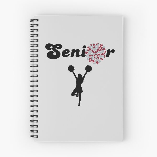 Item preview, Senior Cheerleader Silhouette with Maroon & Gray Pom Pom designed and sold by JaymeOctober.