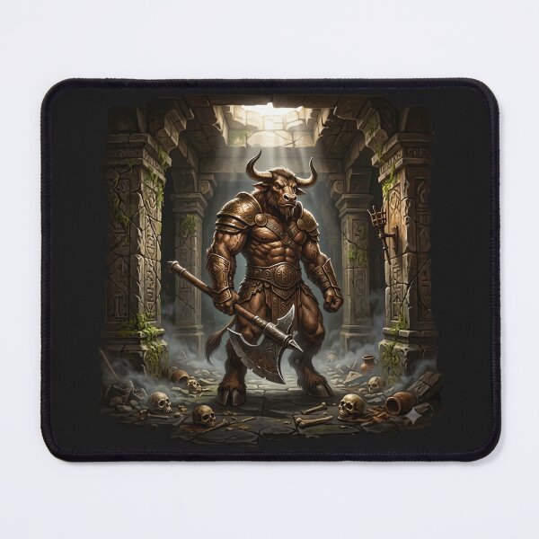 Item preview, Minotaur Warrior in Dark Dungeon Labyrinth designed and sold by Utopian-Magic.