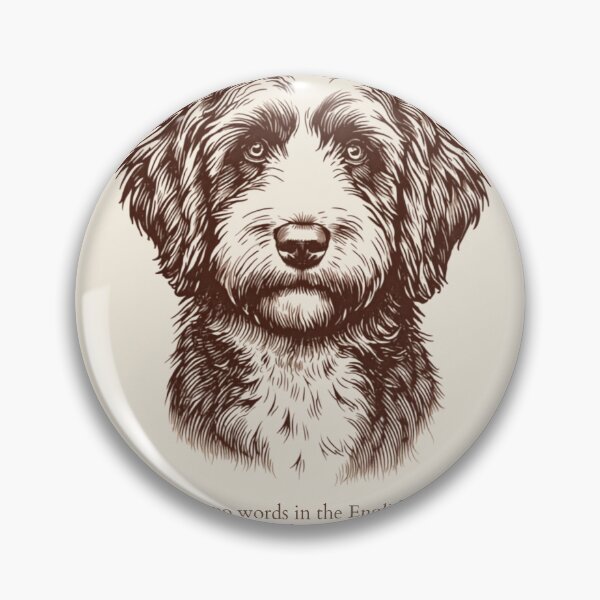 Item preview, "Vintage Etched Bernedoodle Portrait Quote Print" designed and sold by WaggingTailsCo.