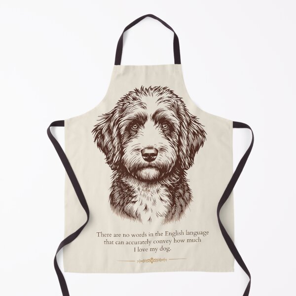 Item preview, "Vintage Etched Bernedoodle Portrait Quote Print" designed and sold by WaggingTailsCo.