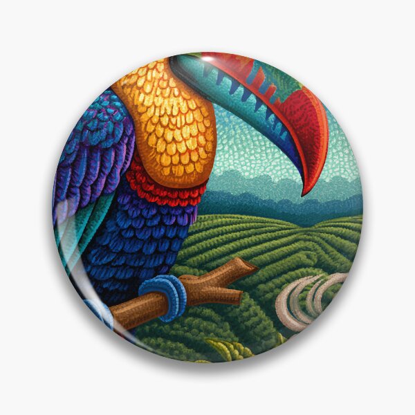 Item preview, Vibrant Toucan with Coffee Theme in Costa Rica designed and sold by Artessie.