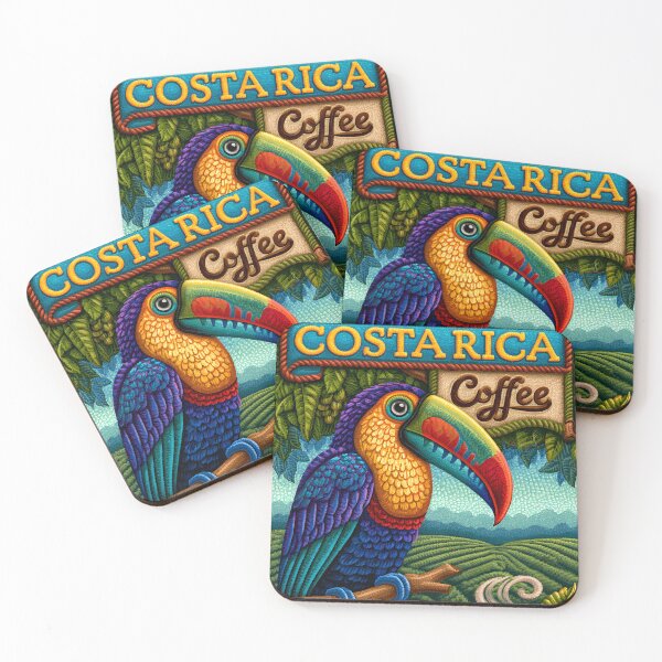Item preview, Vibrant Toucan with Coffee Theme in Costa Rica designed and sold by Artessie.