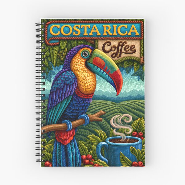 Item preview, Vibrant Toucan with Coffee Theme in Costa Rica designed and sold by Artessie.