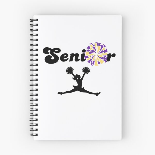 Item preview, Senior Cheerleader Silhouette with Purple & Gold Pom Pom designed and sold by JaymeOctober.