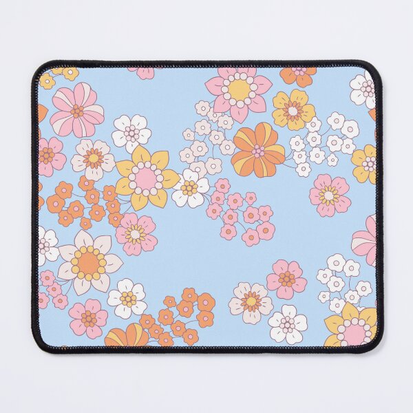 Item preview, Pastel floral pattern with retro spring flowers designed and sold by Rue Market.