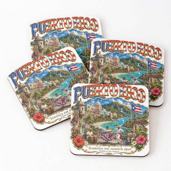 Artikelvorschau, Feiern Sie Puerto Rico, eine pulsierende Karibikinsel entworfen und verkauft von globetrottergfx.