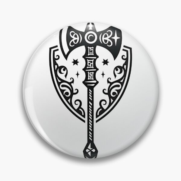 Item preview, Viking Throwing Axe and Shield Tattoo Flash designed and sold by Qubivibe.