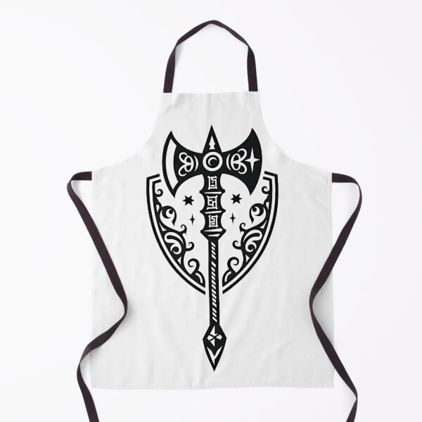 Item preview, Viking Throwing Axe and Shield Tattoo Flash designed and sold by Qubivibe.