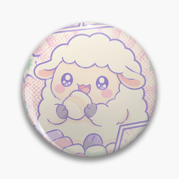 Item preview, Kawaii Sheep Eating Marshmallows Comic Panel designed and sold by Gift Phrase Studio.