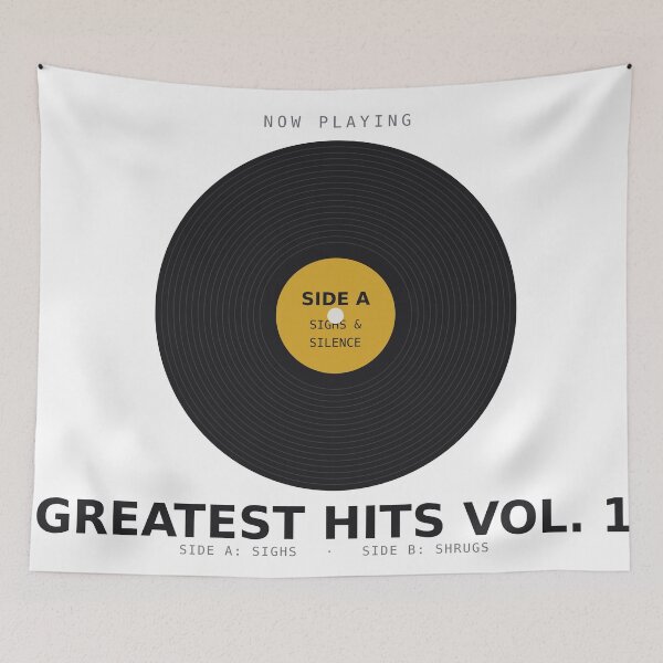 Item preview, Greatest Hits Vol 1 Funny Deadpan Vinyl Record designed and sold by deadpansupplyco.