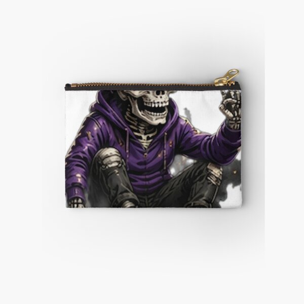 Artikelvorschau, Purple Hoodie Skate Skeleton entworfen und verkauft von DailyDoodlesBySumbul.
