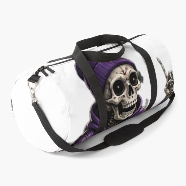 Item preview, Purple Hoodie Skate Skeleton designed and sold by DailyDoodlesBySumbul.